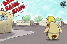 tRump running into a school.webp