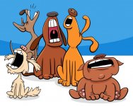 barking-or-howling-dogs-cartoon-characters-group-vector-20288627.jpg