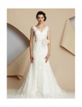 lace-v-neckline-mermaid-wedding-dress-with-handmade-flower-sash.jpg